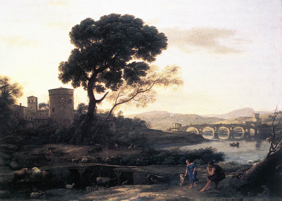 Landscape with Shepherds   The Pont Molle fgh